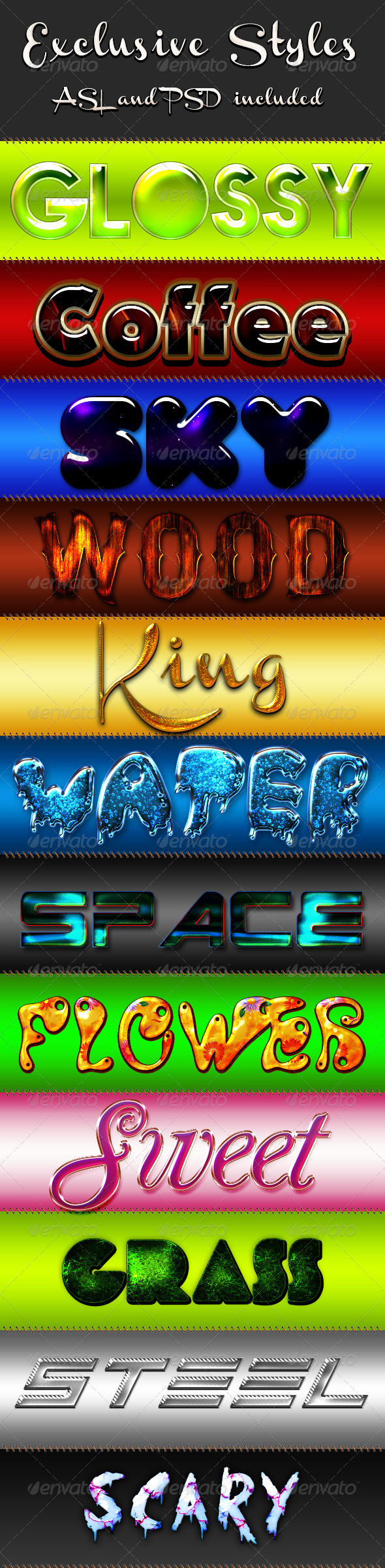 Exclusive Styles - Text Effects Styles