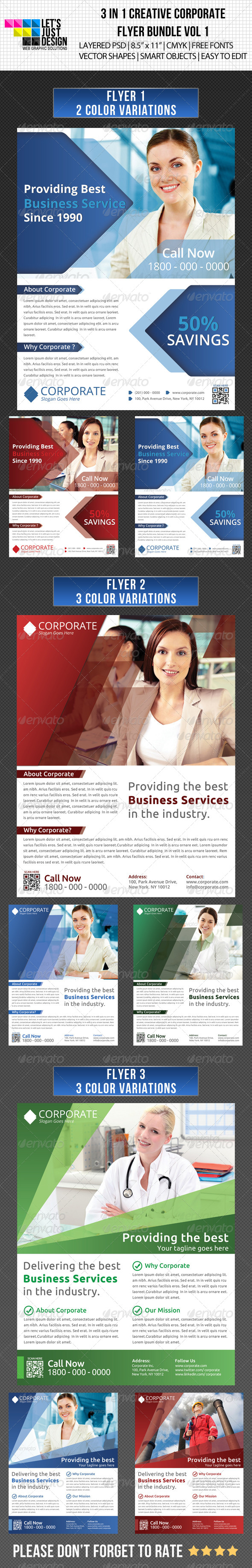 Creative Corporate Flyer Bundle Vol 1 - Corporate Flyers