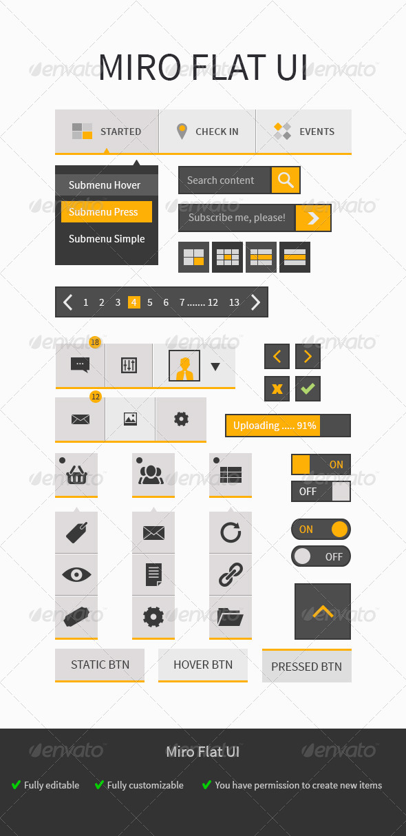 Miro UI - User Interfaces Web Elements