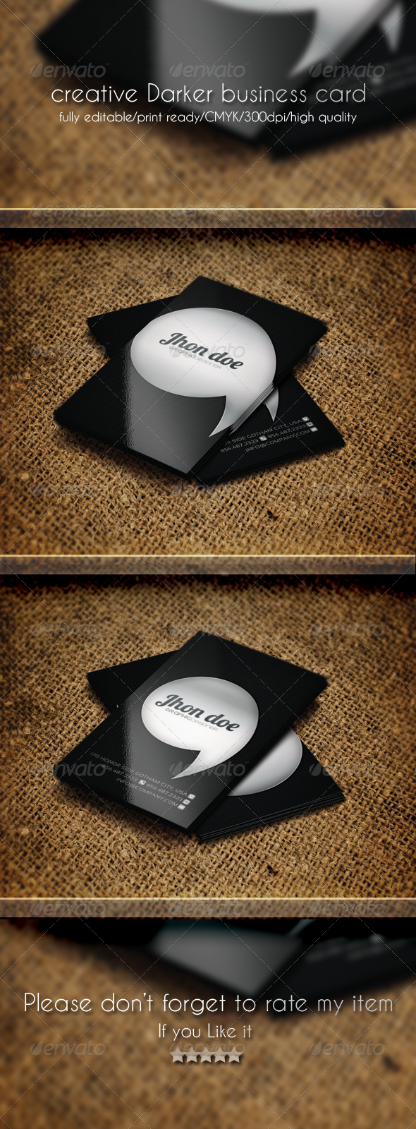 Creative darker Business Card Creative darker Business Card