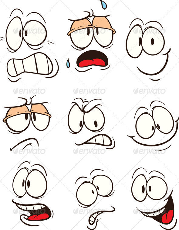 free clip art cartoon facial expressions - photo #15
