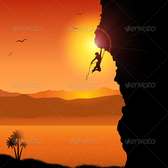 Rock Climber - Sports/Activity Conceptual