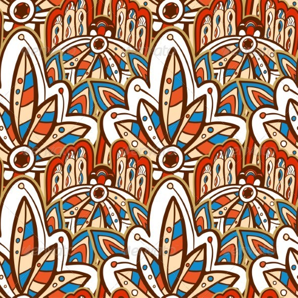 Seamless Indian Pattern Seamless Indian Pattern