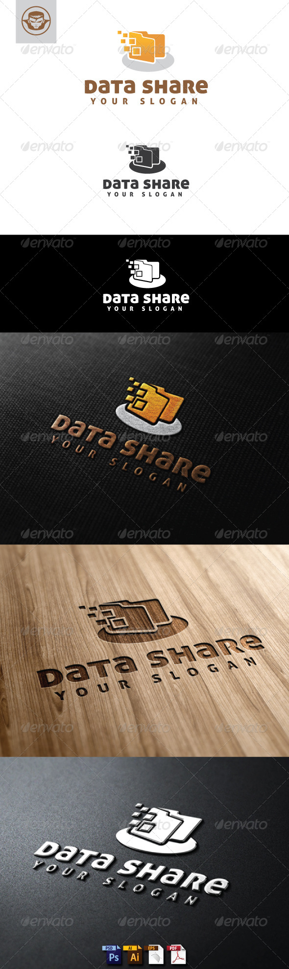 Data Share Logo Template Data Share Logo Template