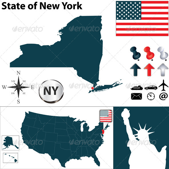 Map of New York Map of New York