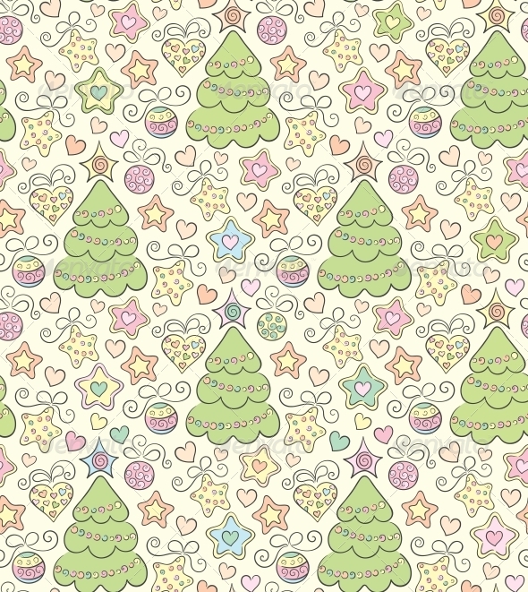 Seamless Christmas Color Background Seamless Christmas Color Background
