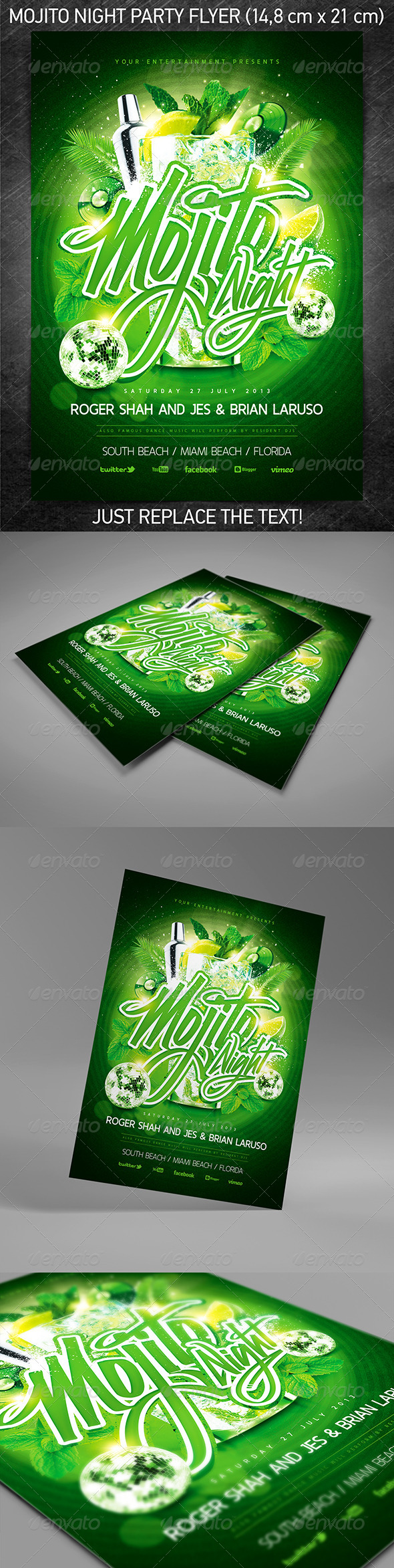 Mojito Night Party Flyer Mojito Night Party Flyer