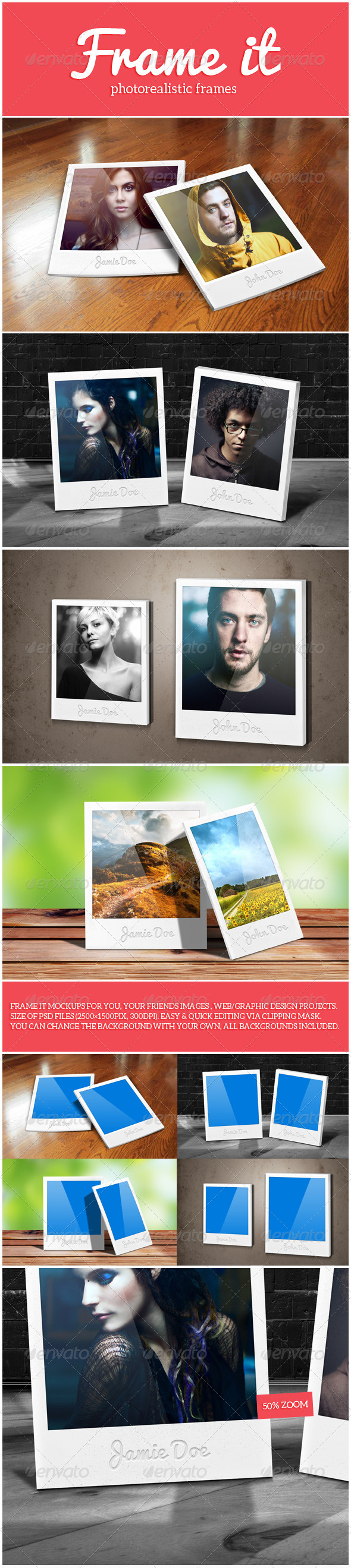 Frame It Mockups - Photo Templates Graphics