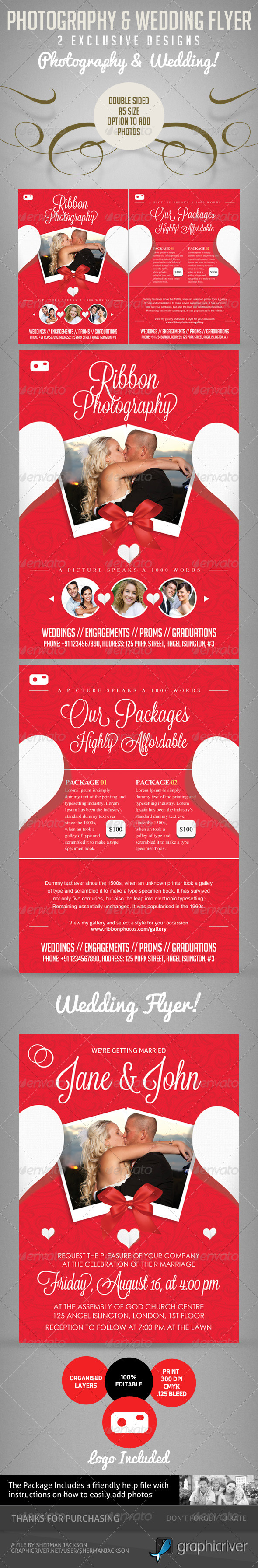 Pro Photography Flyer & Wedding Flyer