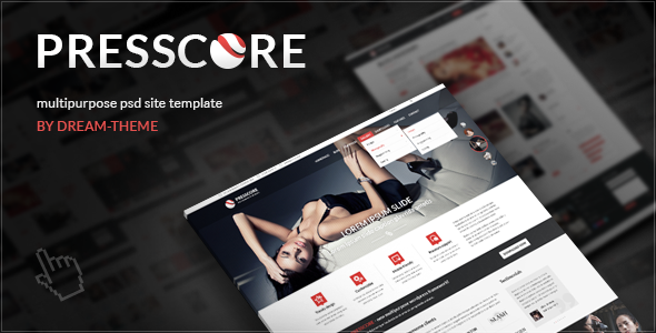 PressCore: multipurpose PSD template