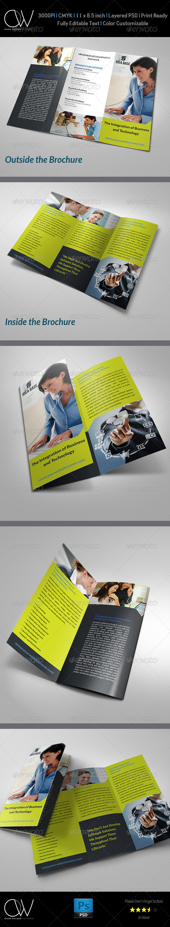 Technology Business Tri-Fold Brochure Technology Business Tri-Fold Brochure