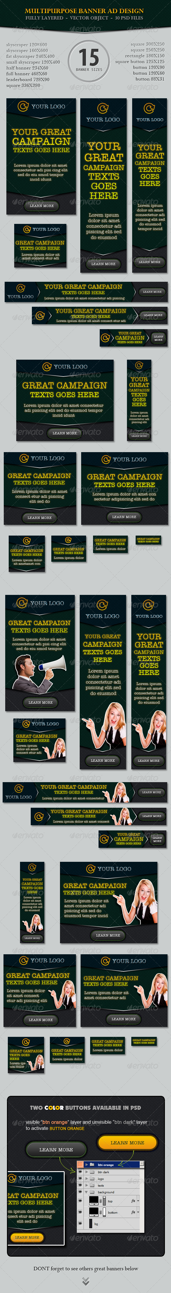 Multipurpose Banner ad Design Multipurpose Banner ad Design