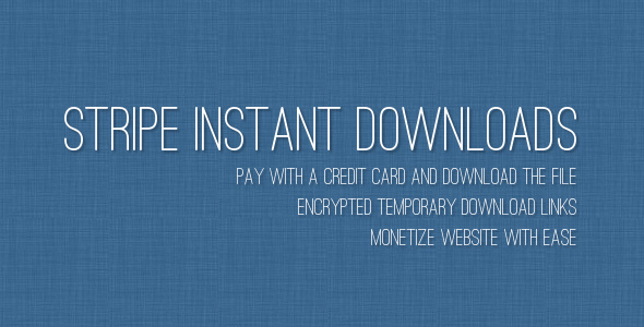 Stripe Instant Downloads