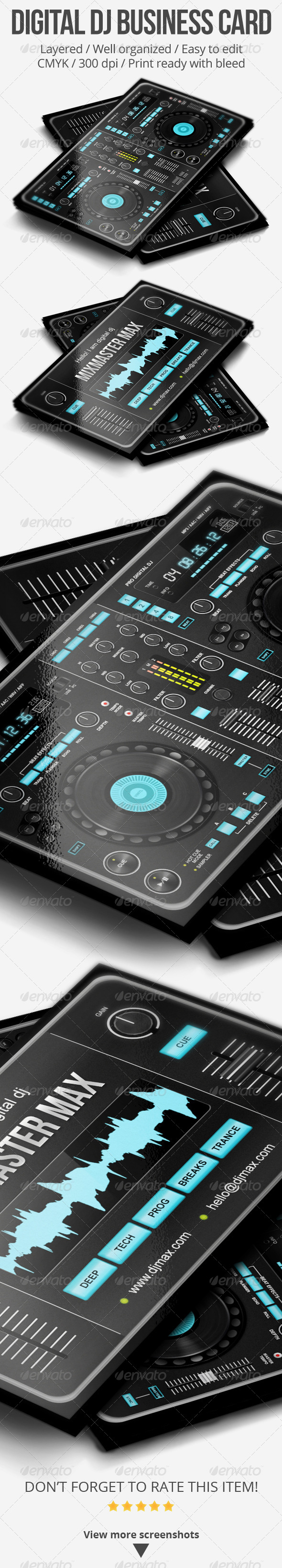 Digital DJ Business Card Digital DJ Business Card