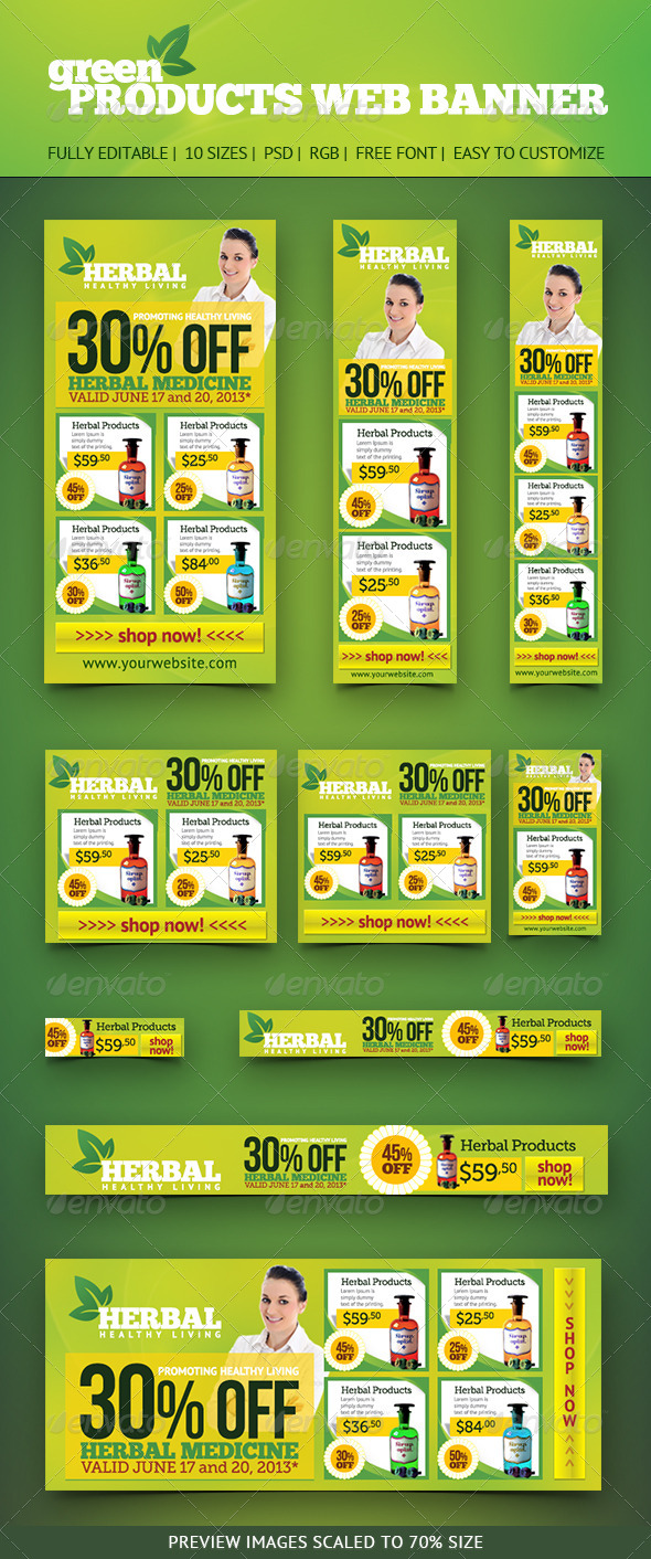 Product Web Banners - Banners & Ads Web Elements