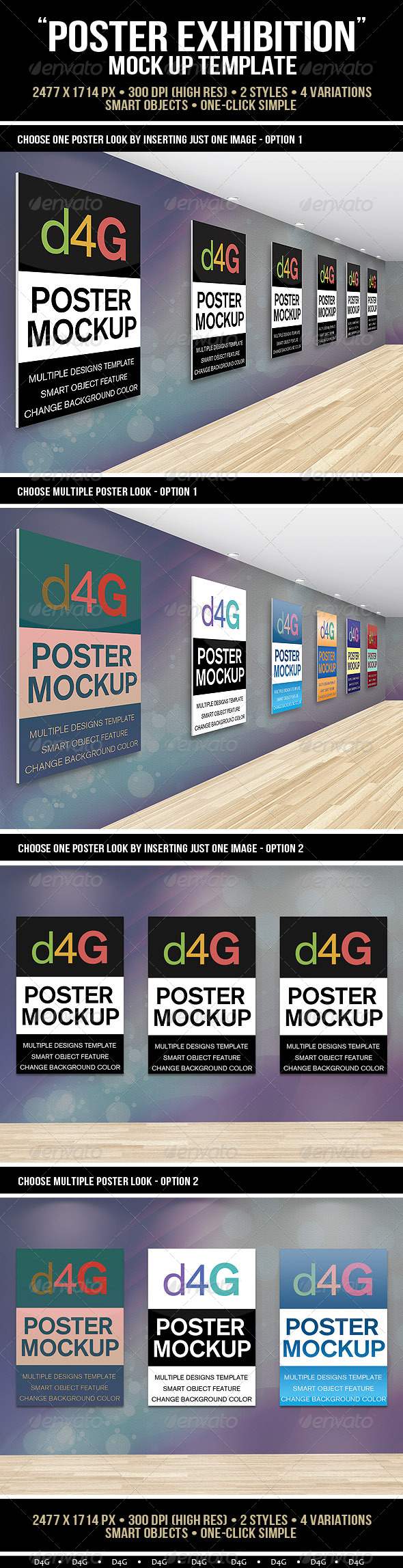 Poster Exhibition Mock Up - Posters Print