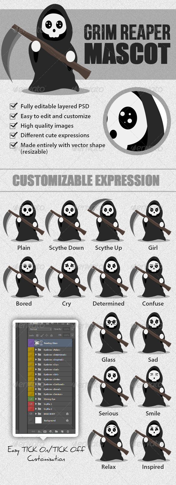 Grim Reaper Mascot Grim Reaper Mascot