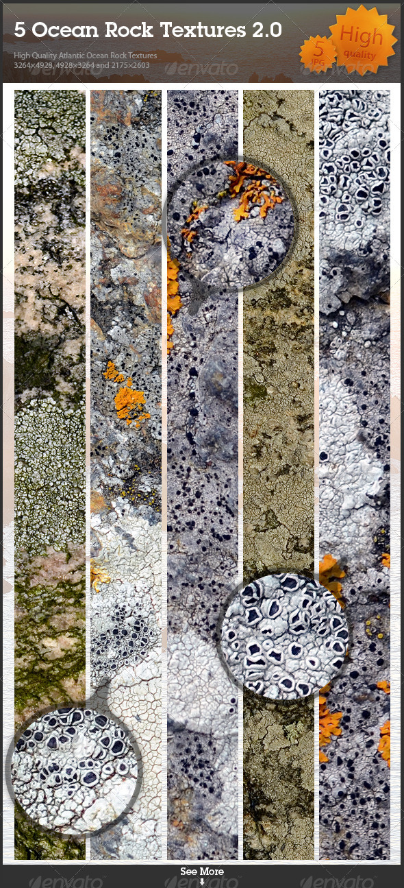 5 Ocean Rock Textures 2.0 5 Ocean Rock Textures 2.0