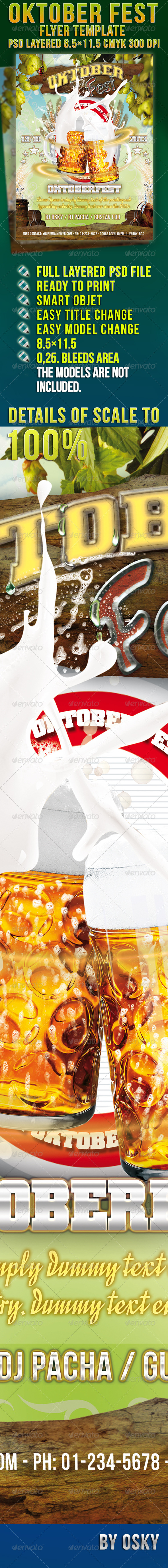 Oktober Fest Flyer Oktober Fest Flyer