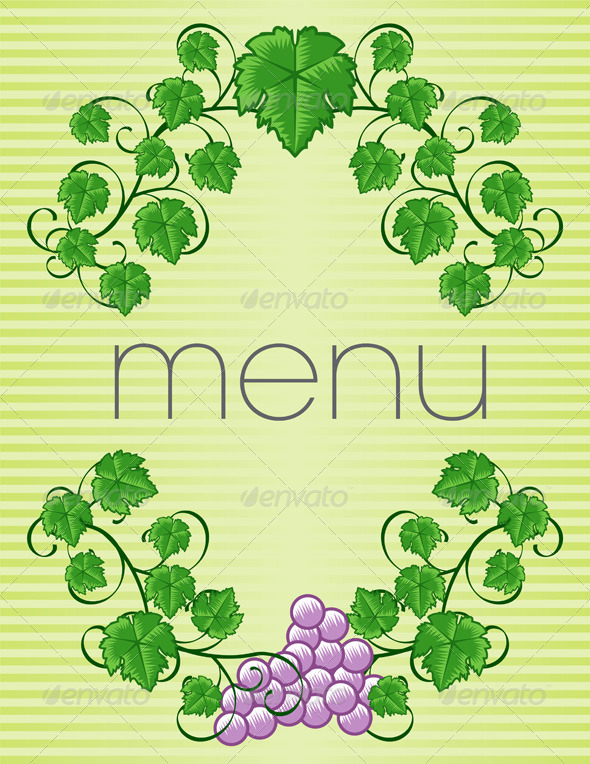 Vintage Menu Cover Design Vintage Menu Cover Design