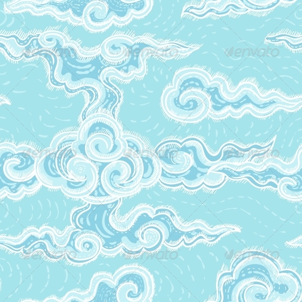 Seamless Pattern with Waves Seamless Pattern with Waves