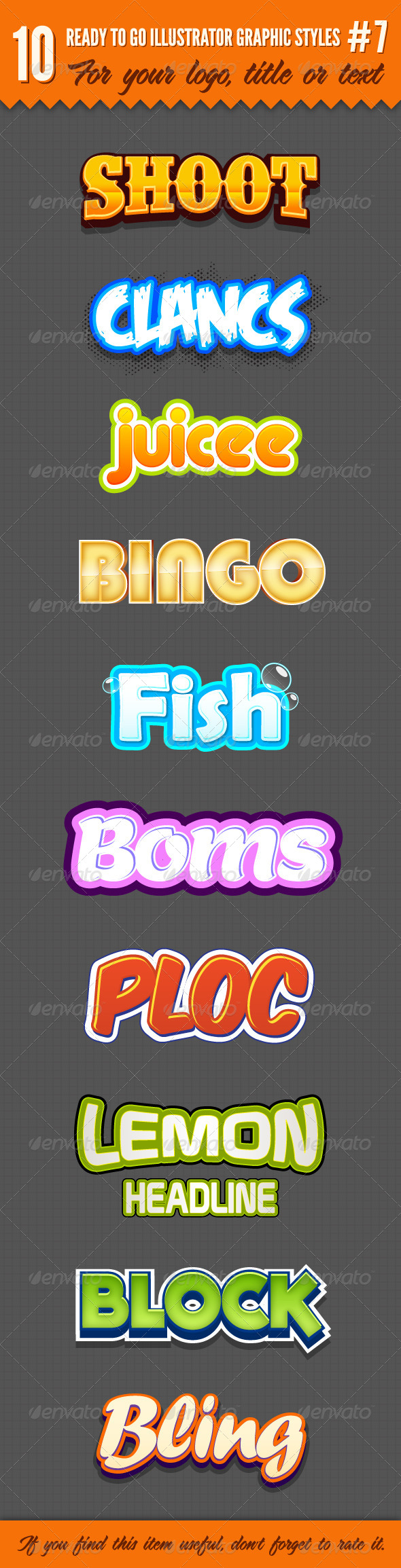 10 Logo Graphic Styles #7 - Styles Illustrator