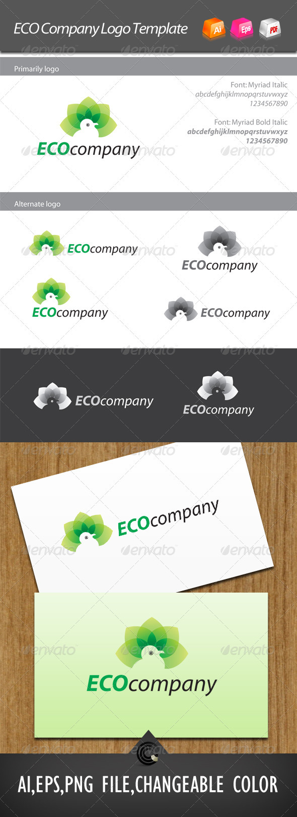 ECO Company Logo Template ECO Company Logo Template