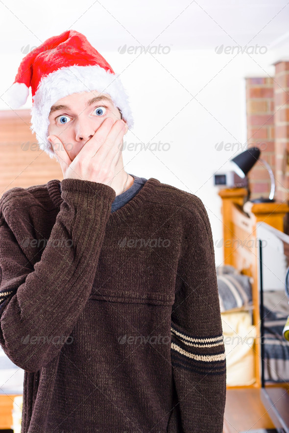 Surprise Christmas man