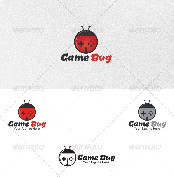 Game Bug Logo Template