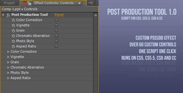 Post Production Tool 1.0v Post Production Tool 1.0v