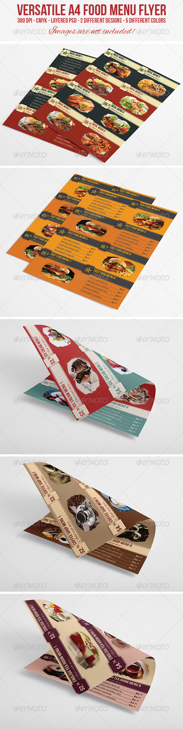 A4 Food Menu / Flyer