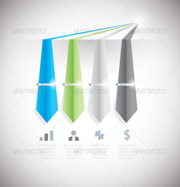 GraphicRiver Infographic Options with Tie and Clip 5247724 GraphicRiver Infographic Options with Tie and Clip 5247724