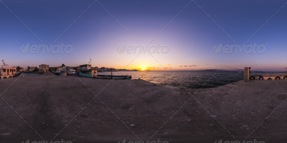 HDRI Sunset From The Pier - 3DOcean Item for Sale