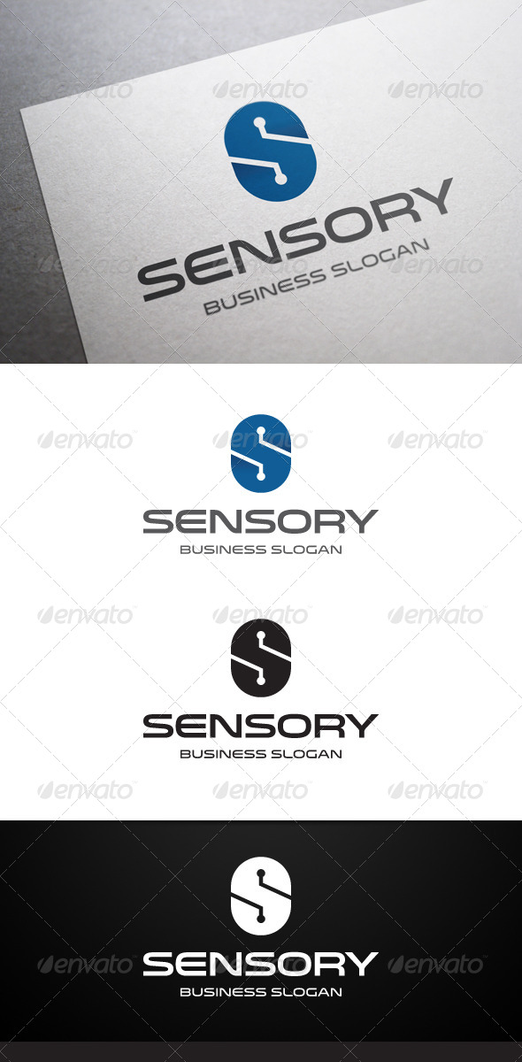 Sensory S Letter Logo Sensory S Letter Logo