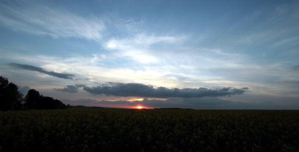 Sunset Over Big Field 2 Sunset Over Big Field 2