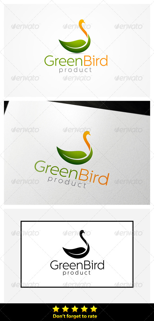 Green Bird - Animals Logo Templates