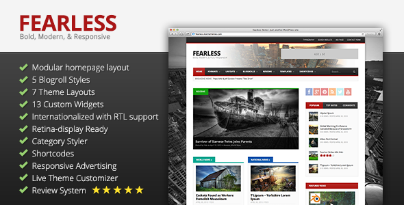 Fearless: Bold, Modern, & Responsive Multipurpose Magazine