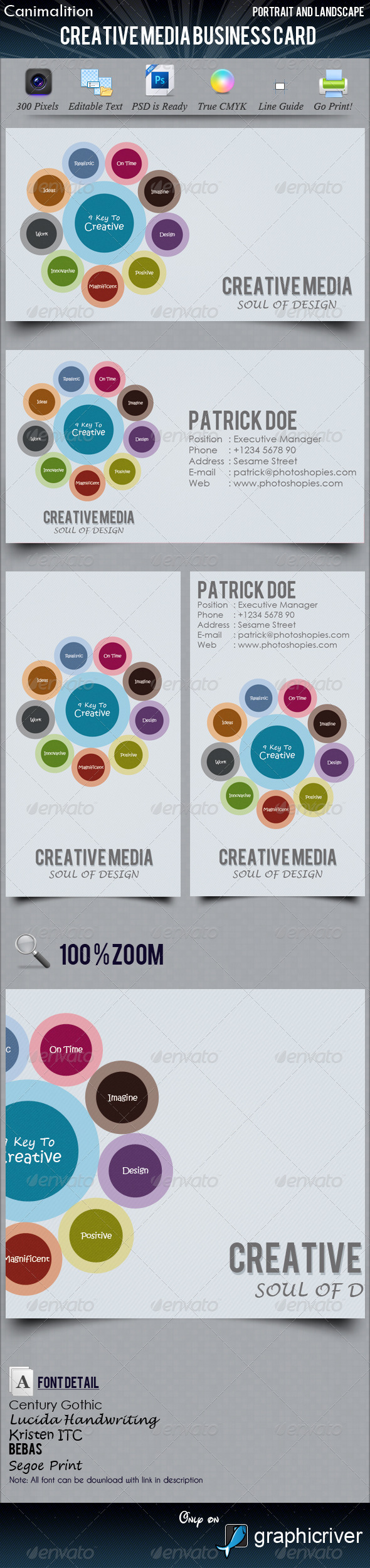 Creative Media Business Cards - Creative Business Cards