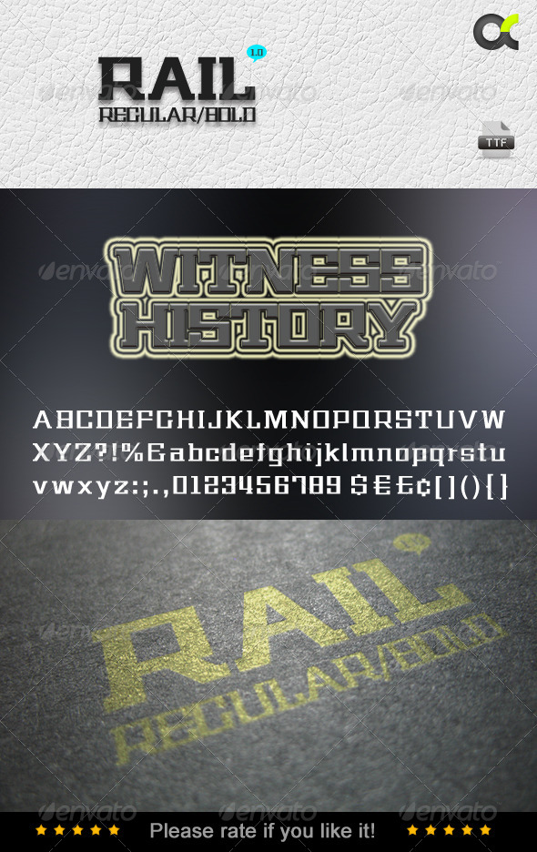 Rail Fonts - Fonts