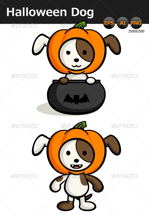 Halloween Dog Illustration