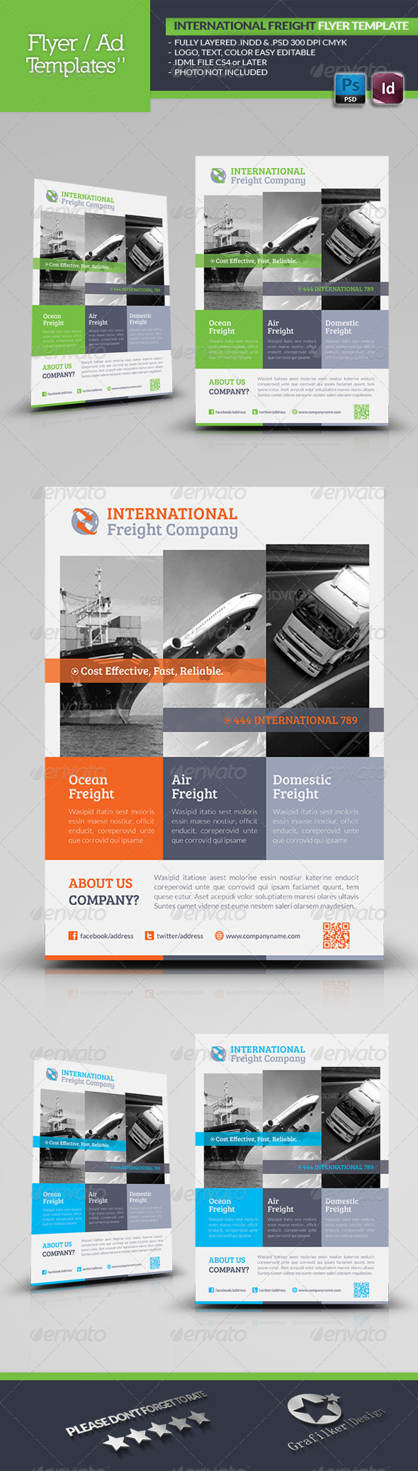 International Freight Flyer Template International Freight Flyer Template