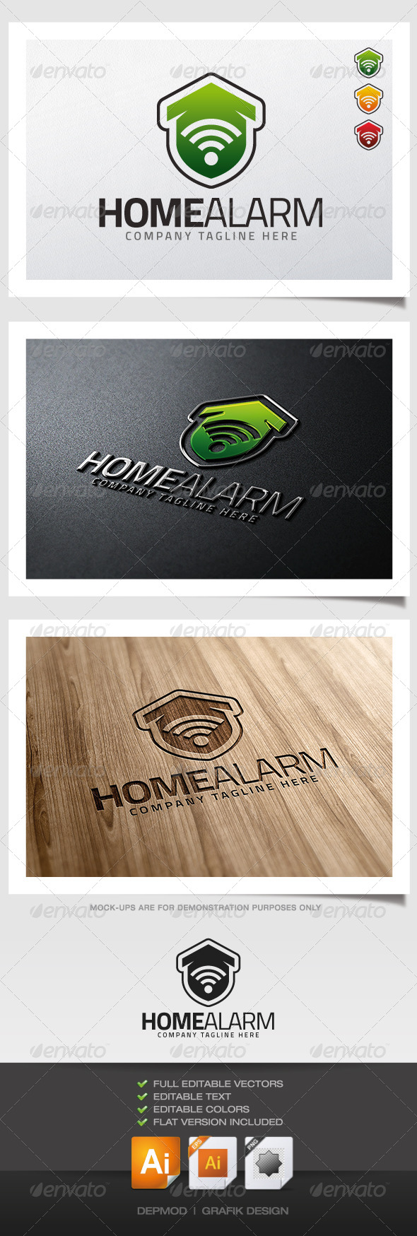 Home Alarm Logo - Symbols Logo Templates