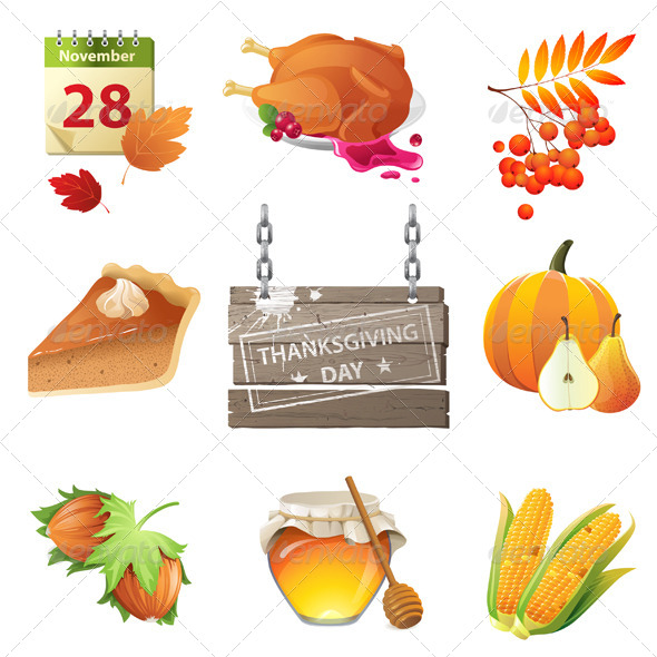 Thanksgiving Day Icons