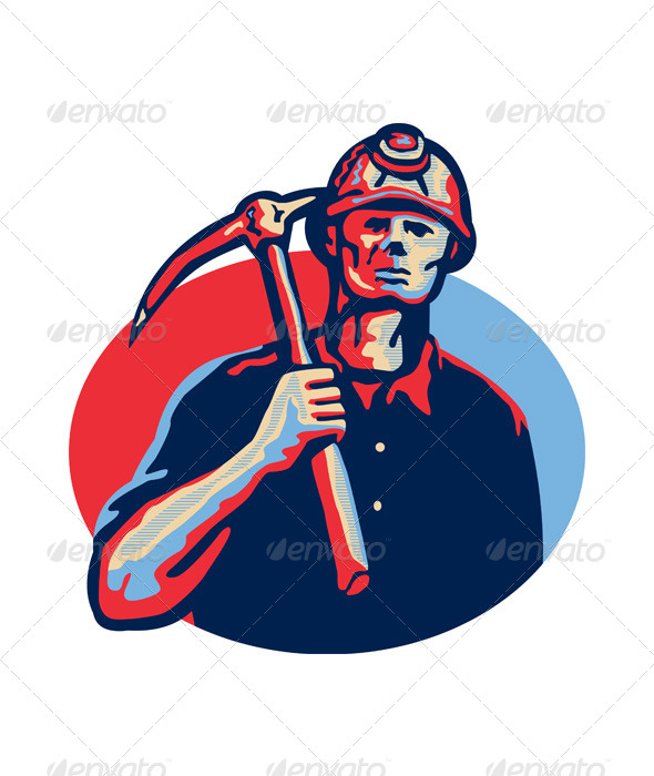 Coal Miner Pick Axe Retro Coal Miner Pick Axe Retro