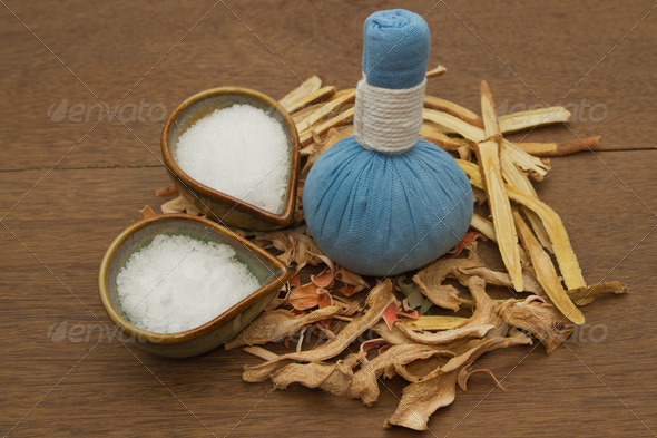 Herbal compress ball for spa aroma treatment