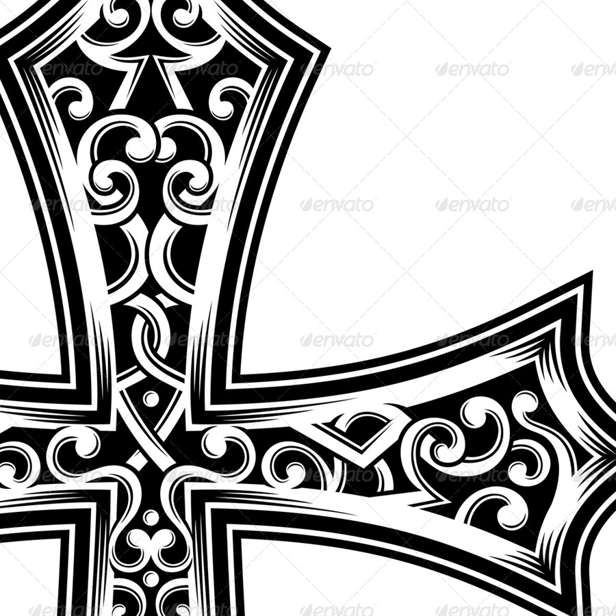 ornate christian cross vector by vectorfreak graphicriver ornate christian cross vector by vectorfreak graphicriver