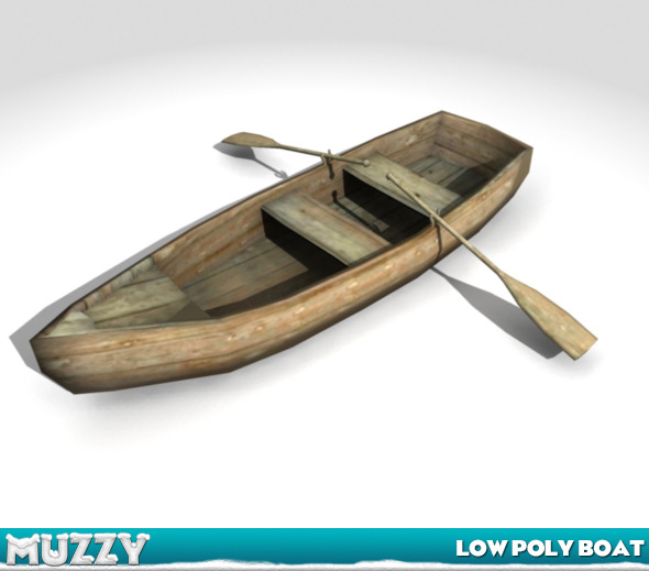 Low Poly Boat Low Poly Boat