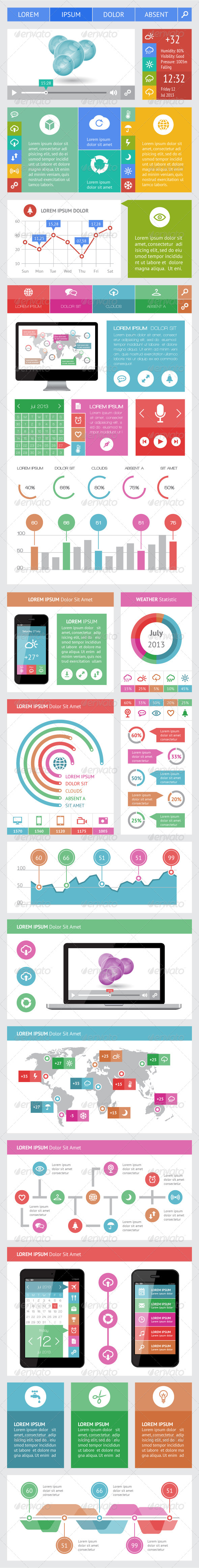 GraphicRiver Ui Infographics and Web Elements 5294003 GraphicRiver Ui Infographics and Web Elements 5294003