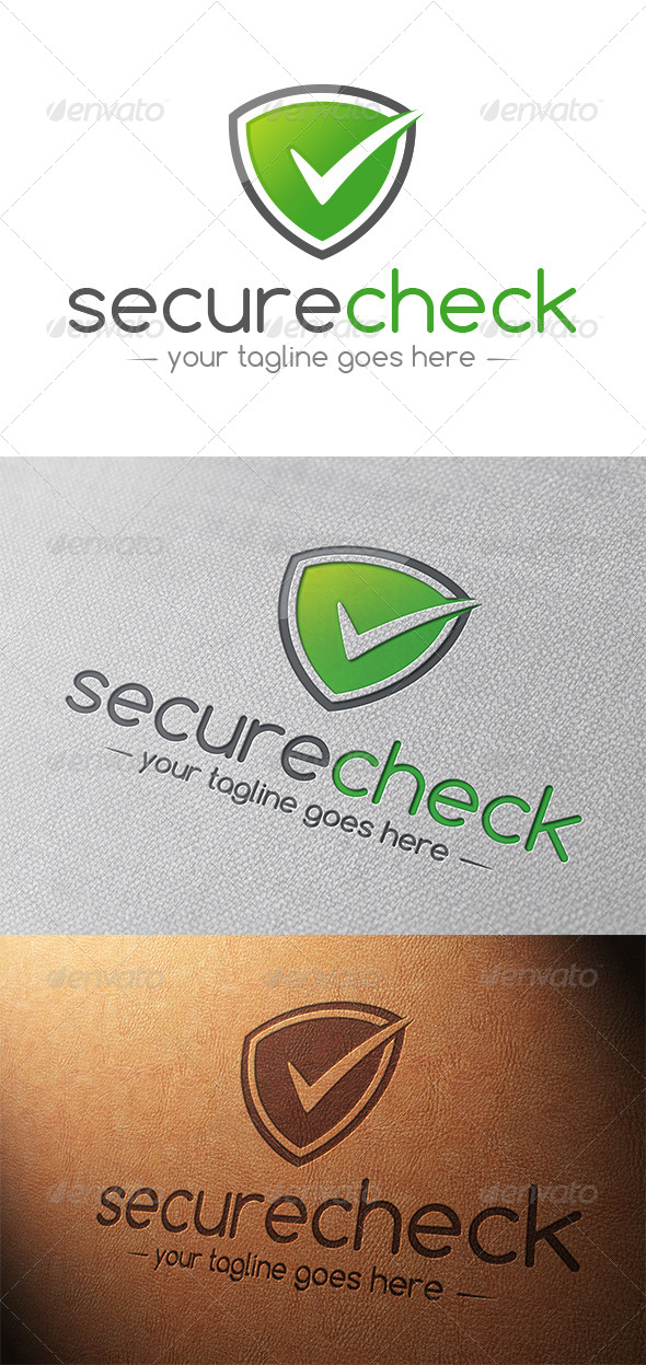 Secure Tick Check Mark Logo - Symbols Logo Templates