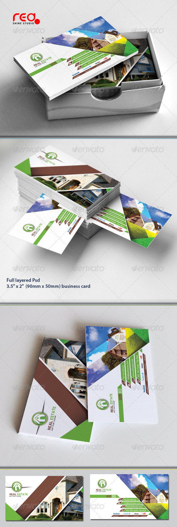 Real Estate Business Card Set - Industry Specific Business Cards
